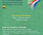 Paraguay cuenta con artesana seleccionada para representar en Huila.